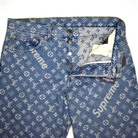 lv supreme jeans